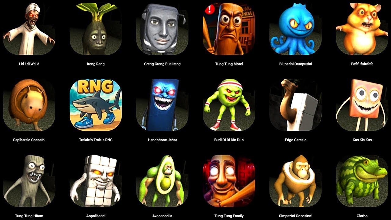 ผีตุงตุง Tung Tung Tung Sahur New Anomali 2 Jumpscares, BUDI DI DI DIN DUN Sahur Updater Mode 1 2 3