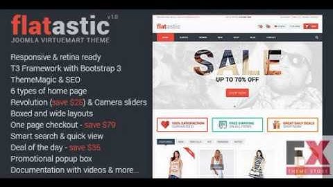 Preview Flatastic Responsive Multipurpose VirtueMart Theme T