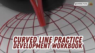 Curved Line Development | Sphere Line Exercise for Perfect Line Flow (Tattoo Workbook)