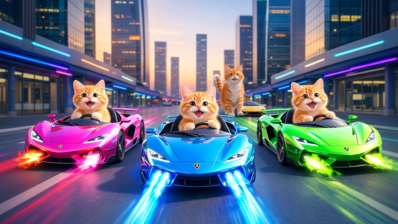 Mama Cat Trims Fur on the Farm and Makes Tiger Hat For Kittens At Home🐾🎩🐯