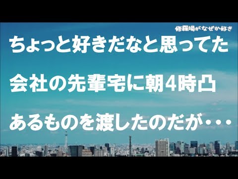 【修羅場】ちょっと好きだなと思ってた先輩が真っ青な顔で出社…吐いている姿を目撃したので事情を聞くと…実家の事業が破綻し5千万の借金が！私は翌朝4時に先輩宅に凸してあるものを渡したのだが…
