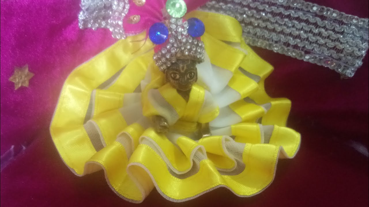 How to make summer dress for laddu gopal ji YouTube