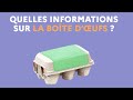 Comprendre les informations sur la boite dufs