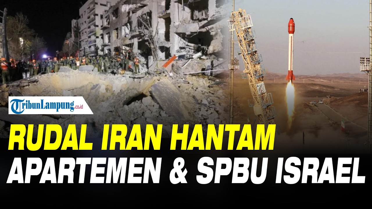 Pertahanan Jebol! Rudal Iran Hancurkan Apartemen dan SPBU di Tel Aviv!
