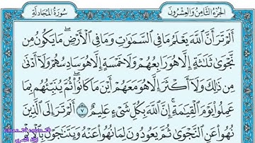 🤎🕊️سورة المجادلة 5 لي 8