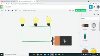 how to make a series circuit in tinkercad | simulation of series circuit in tinkercad