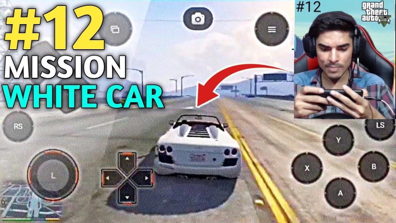 GTA 5 MOBILE GAMEPLAY #12 | WHITE CAR | SHORT SERIES