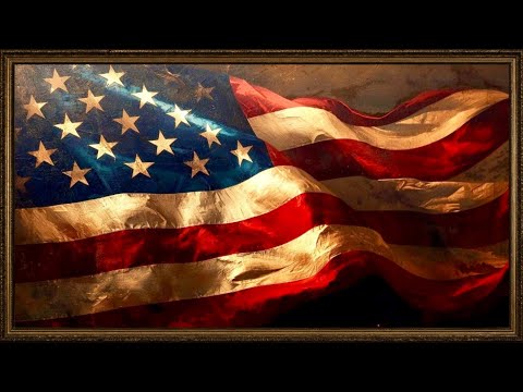 Memorial Day Vintage Oil Painting  | Frame TV Art | American Flag  | Art Screensaver | TV Art Video