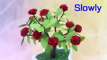 ABC TV | How To Make Easy Mini Paper Tree (Slowly) - Craft Tutorial