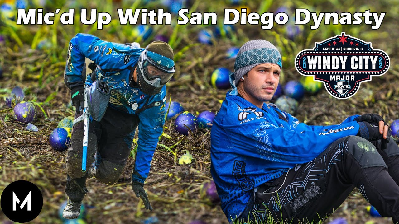 San Diego Dynasty Mic'd up Layout Practice, NXL Paintball YouTube