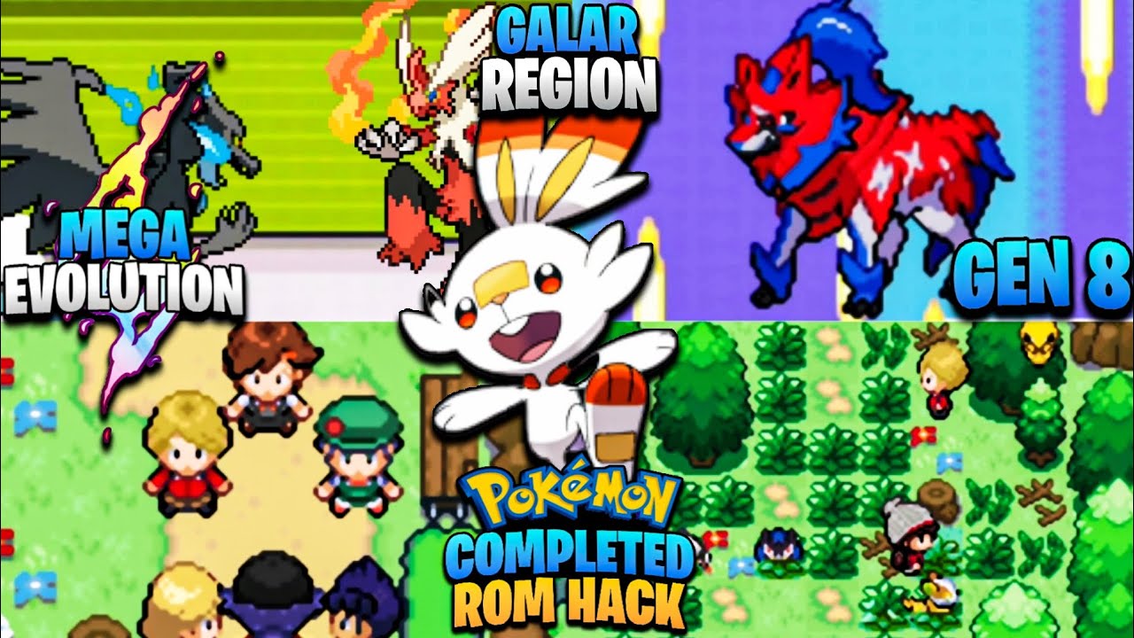 BEST COMPLETED Pokemon GBA Rom Hack 2022 With Mega Evolution, Galar ...