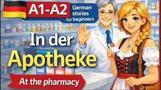 In der Apotheke 🇩🇪 | A1 German Story for Beginners | Learn German Easily