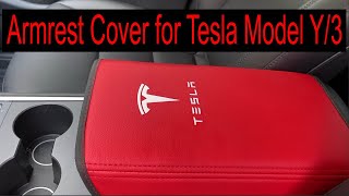 Xikle Rood Center Console Armrest Box Cover for Tesla