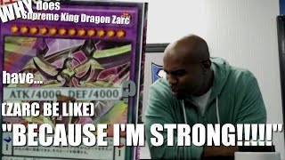 Why Does Supreme King Dragon Zarc Have 4000Atk? Zarc Be Like Because Im Strong