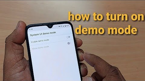 how to turn on demo mode on mi phone | how to turn on demo mode on Xioami phone