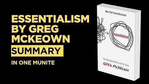 Essentialism book summary in one minute | Do Less, But Better