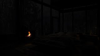 12 Hour | Cozy Ambiance with Rain and Fireplace Sounds for Focus, Relaxation, Study, and Work 🌧️