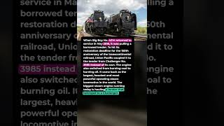 The Biggest Steam Engine Running Today Wears a Borrowed Tender #shorts #trains #railroad