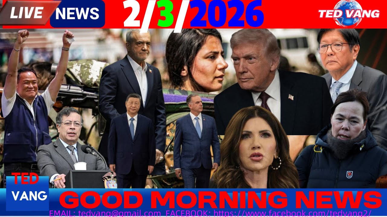 2/3/2026 (AM)🎯TRUMP-IRAN PUAS SIB TUA, TUB ROG POJ NIAM SYRIA, WORLD, USA, CHINA, ASIA MORNING NEWS