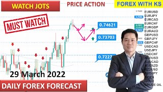 DAILY FOREX FORECAST  - 29 March 2022 - 💥 WATCH USD JOTS 💥 PRICE ACTION ANALYSIS💥