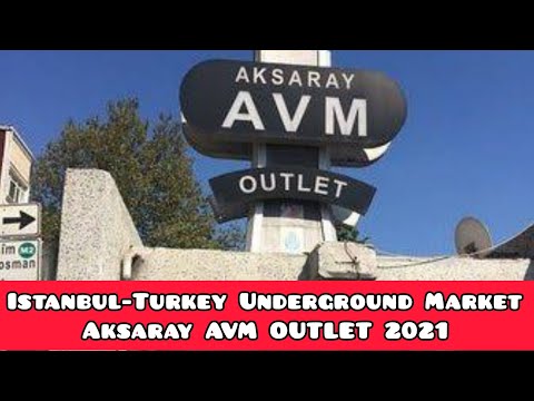 İstanbul Türkiye Aksaray yeraltı çarşısı Big Bazar Istanbul Aksaray sokakları ve Tramvay Hattı 2021