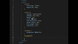 How to Make Social Media Icons Using HTML & CSS 🚀 | Simple CSS Trick #shorts