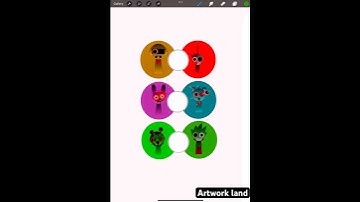 Sprunki characters mixing #art #satisfying #sprunki #colormixing #shorts #digitalart #procreate #art