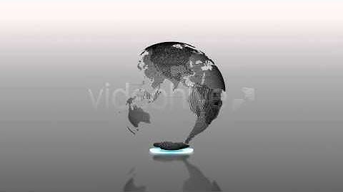 Particle Globe Motion Graphics Background