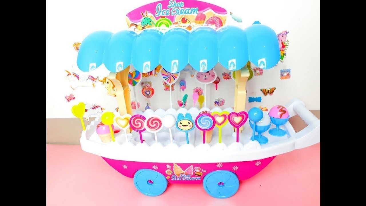  Mainan  Anak Es  Krim  Gerobak Ice Cream Mainan  Anak Lucu 