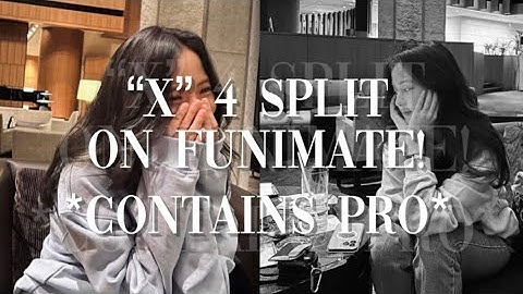 x 4 split slide with rotation on funimate *pro