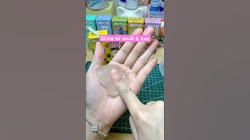 Làm slime không cần dung dịch làm đông luôn nè 😍#slime #umegiay #moozi #shorts