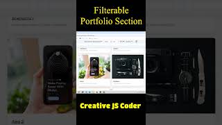 Filterable Image Gallery in HTML CSS & JavaScript #shorts