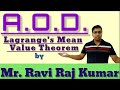 Applications of Derivatives, Lect#5(L.M.V.T.)