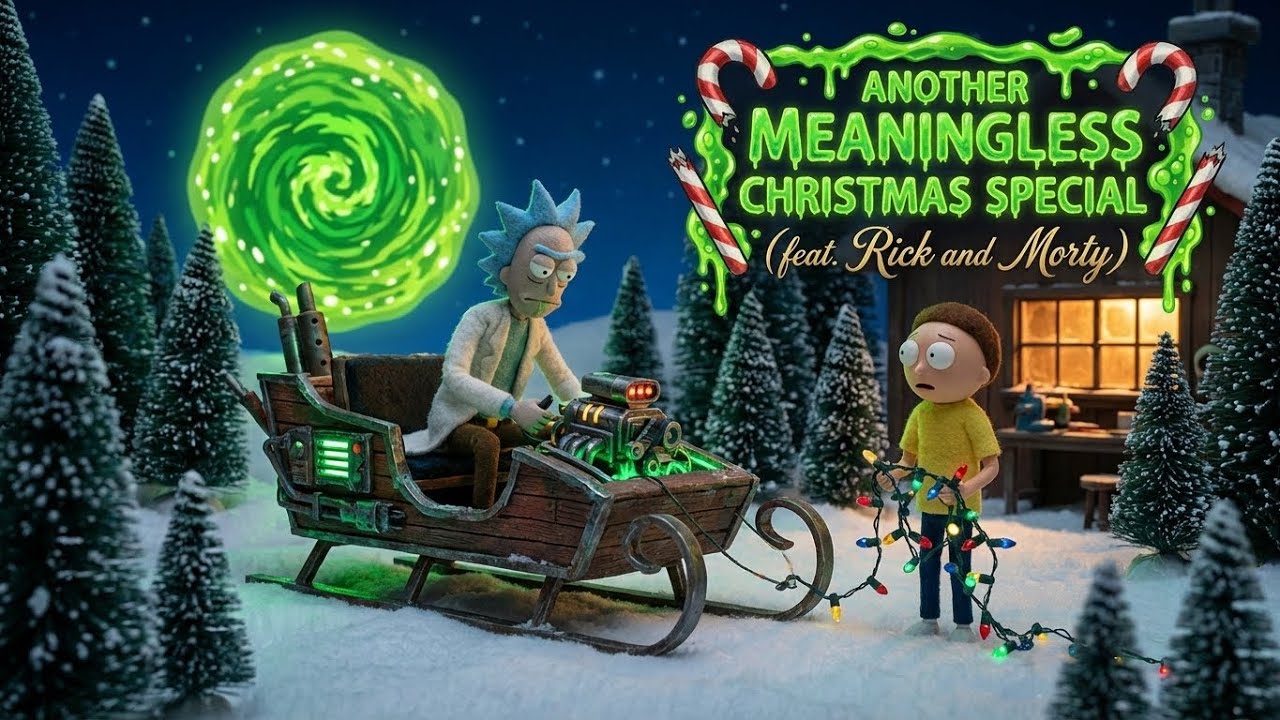 Rick & Morty Ruin Christmas Rankin:Bass Style Parody
