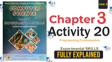 Class 10 Computer Science Practical  Chapter 3 Activity 20  Federal Board (NBF)