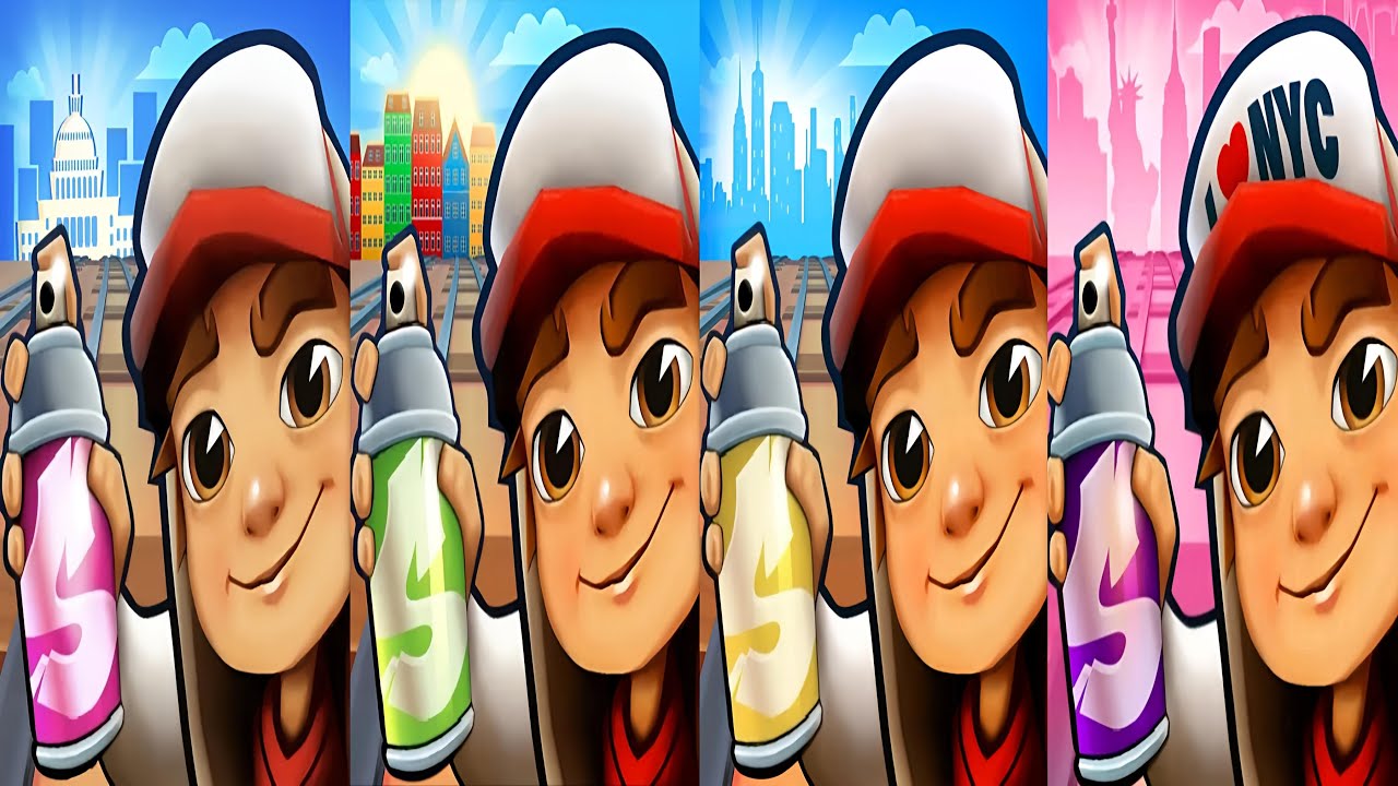 Subway Surfers : Washington DC 2025 🆚 Copenhagen 2025 🆚 Changan 2021 🆚 New York 2021