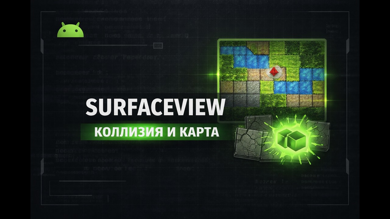 SurfaceView в Android. Коллизия и карта. - YouTube
