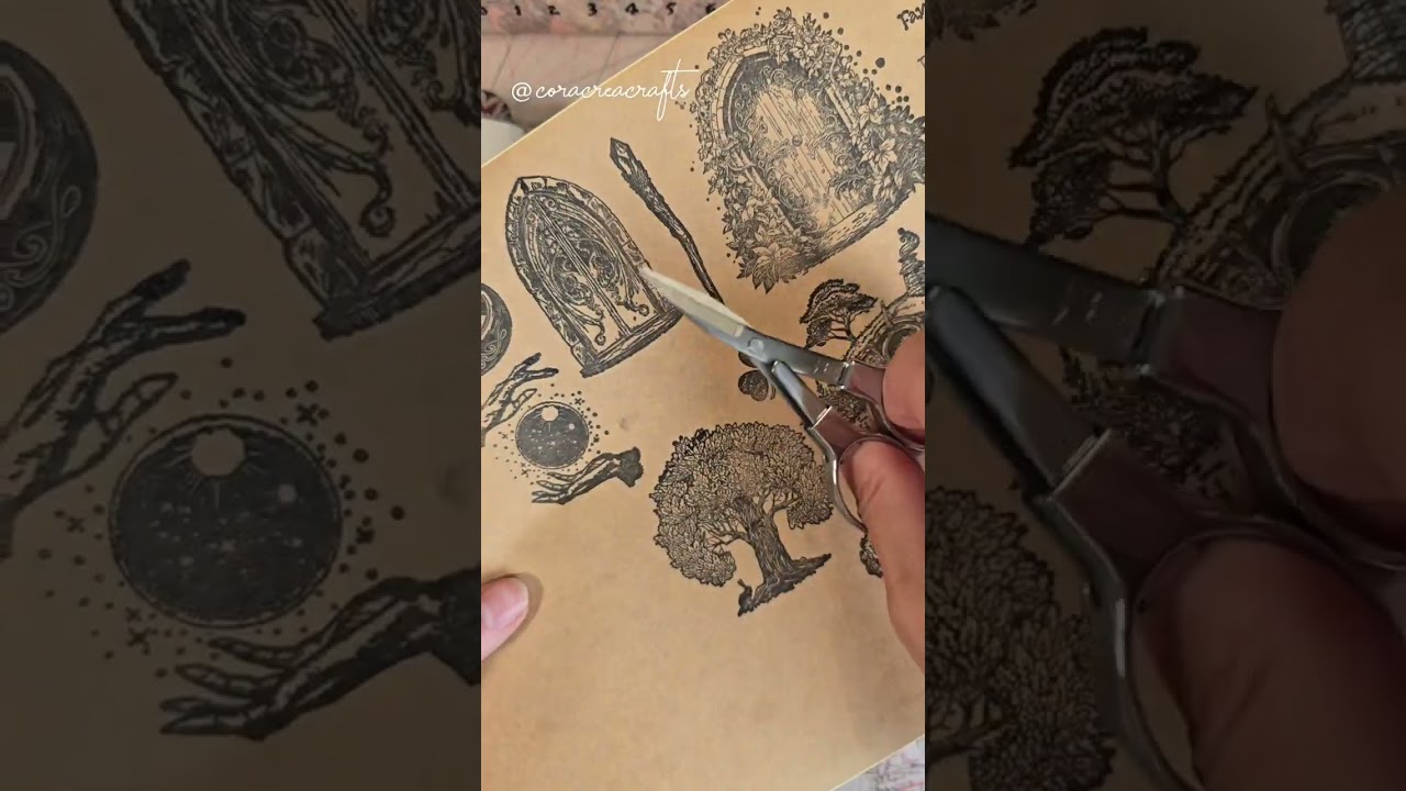 Fantasy Large spread using the supplies from our Treasure Box  #creativejournaling #journalspread