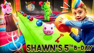 SHAWN'S VERY PIGGY Birthday!!  (FV Family Escape Room Bday Haul Vlog)