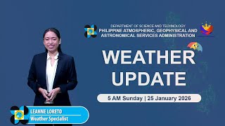Public Weather Forecast Issued At 5Am January 25, 2026 - Sunday