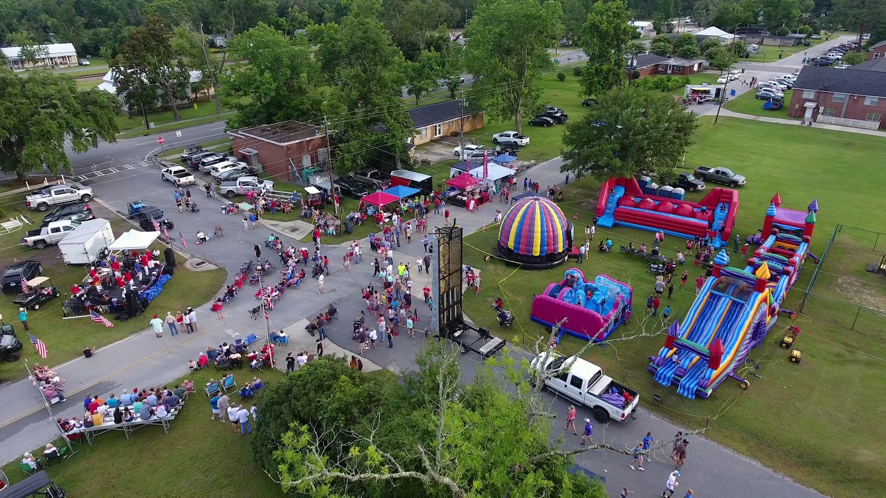 City of Screven Independence Day 2018 aerial video YouTube