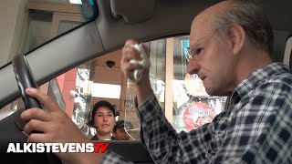 Old Man Cone-Ing Prank