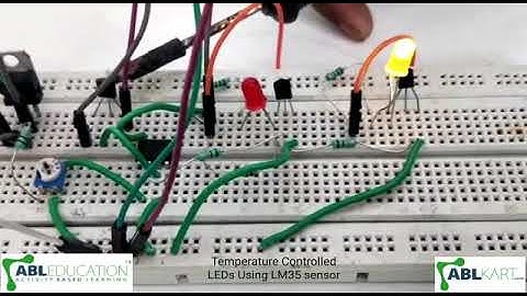 Temperature Controlled LEDs Using LM35