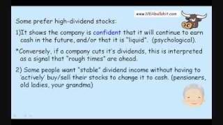 Part 2 - Dividend Policy: Cash Dividends for Dividend Payout Ratio