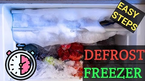 How to defrost a freezer easily in 10 minutes || Remove ice from freezer to keep it efficient