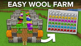 Minecraft Easy Wool Farm - 800 Wool Per Hour in 1.20+