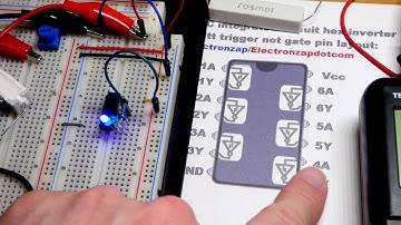 Bonus video intro to 74HC04 Hex inverter and making a dual NOT gate electronics H bridge circuit