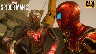 Peter And Miles Meet The Hunters With Nano Tech And Programmable Matter  Marvel’s SpiderMan 2 (4K)