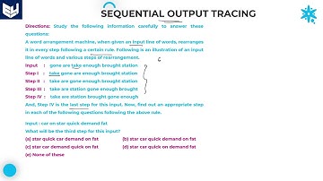 Sequential output tracing | Concepts | Part- 03 | Bharath Kumar