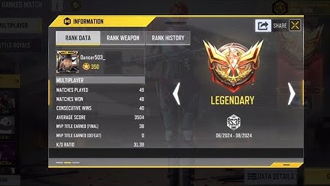 CODM Legendary Rank MP With Controller